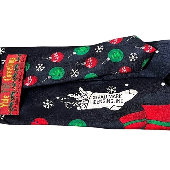 Men’s Yule Tie Greetings Christmas Necktie by Hallmark Greetings - Picture 5 of 7